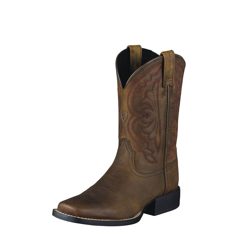 Ariat Quickdraw Kahverengi Western Csizma Çocuk (27523-419)